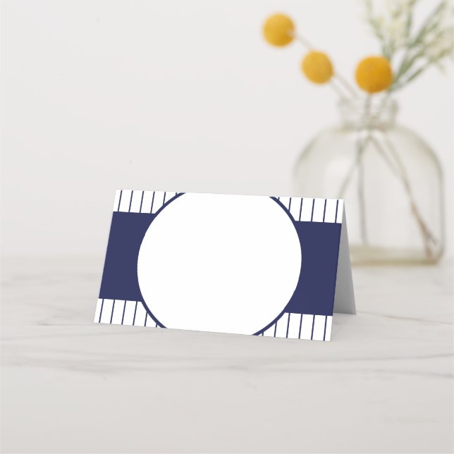 Pinstripe New York Place Cards (Front)
