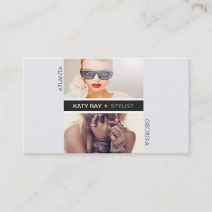 Pinstripe Stylist Business Card