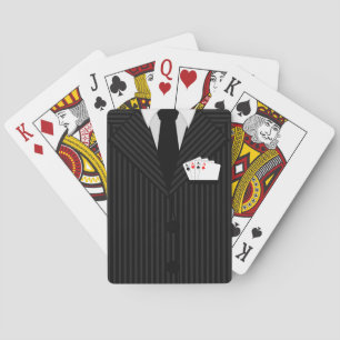 Pinstripe Suit and Tie Casino Poker Playing Cards