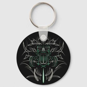 Pinstriping Hot Rod Keychain