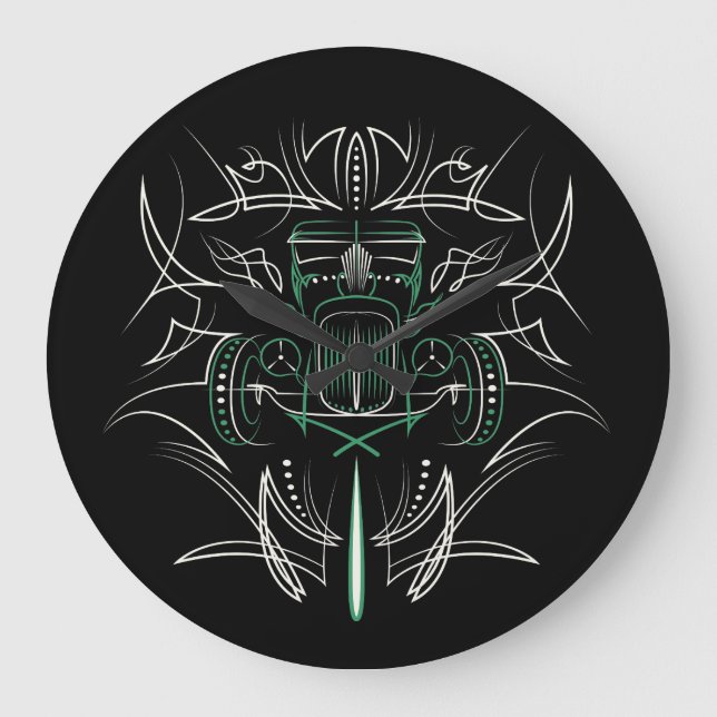 Pinstriping Hot Rod Large Clock (Front)
