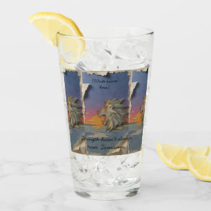 Pint Glass Awaken the Lion