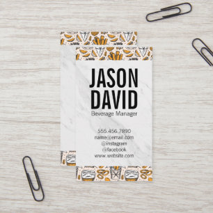 Pint of Beer   Hops  Business Card