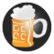 Pint of Beer Mug Design, Black Background