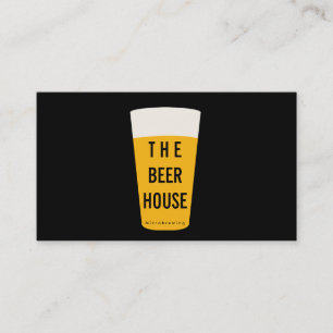 Pint of Beer   Traditional Business Card