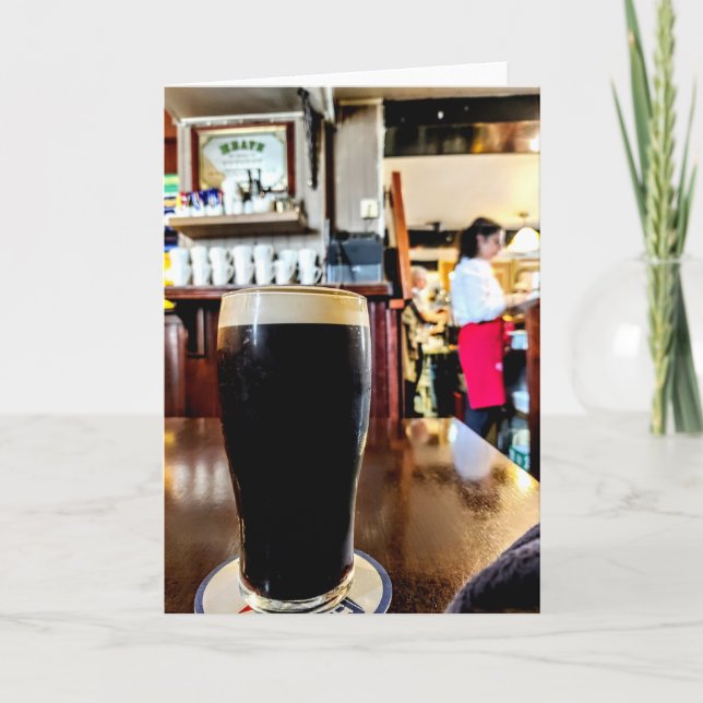 Pint of Stout Thank You Card (Front)