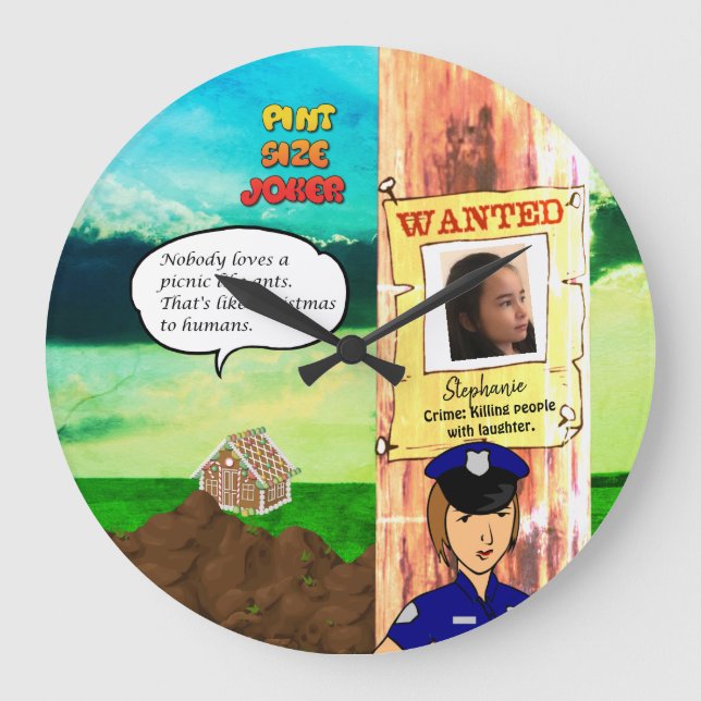 Pint Size Joker Clock (Front)