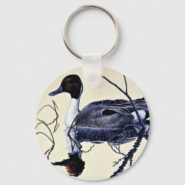 Pintail duck keychain (Front)