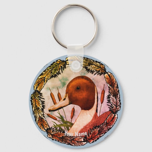 Pintail Duck  keychain (Front)