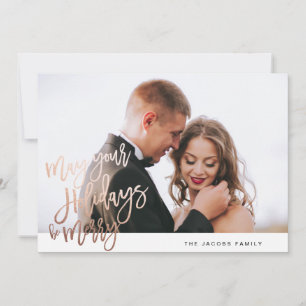 PINTED OR FOIL carte de vacances photo