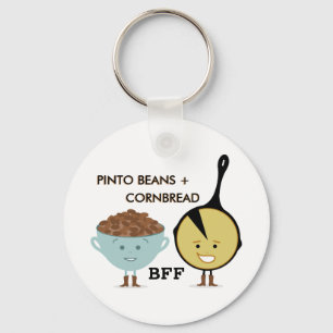 Pinto Beans + Cornbread BFF Keychain