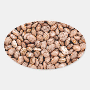 Pinto beans oval sticker
