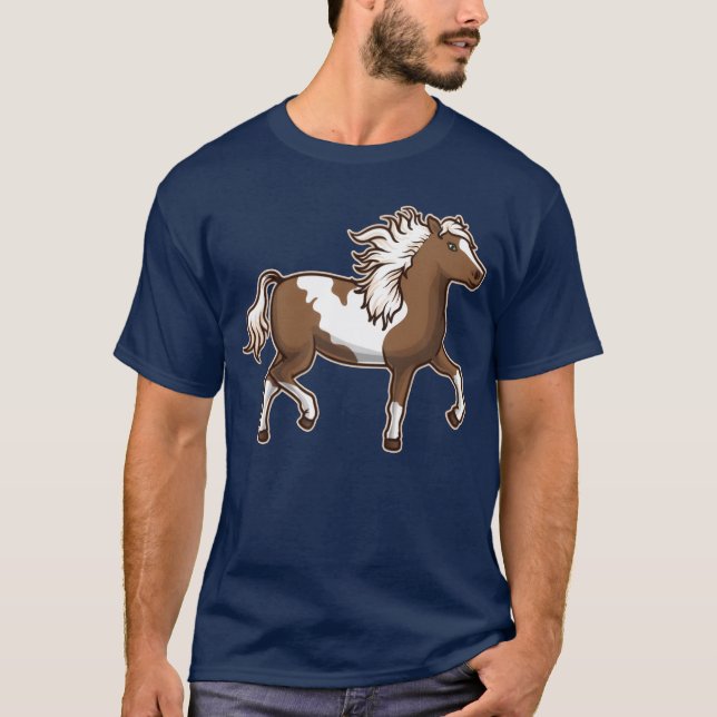 Pinto Horse Beautiful Pinto Horse Lover Gift Idea  T-Shirt (Front)