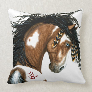 Pinto Horse Western Pillow