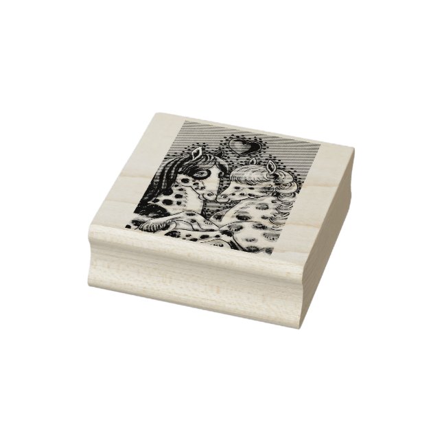 PINTO PASSION PONIES,  HORSE RUBBER STAMP (Stamp)