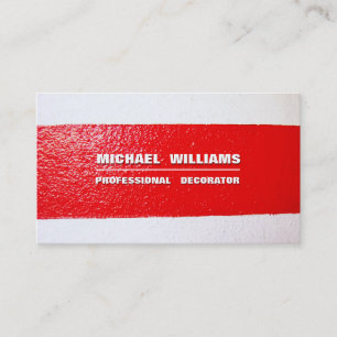 PINTOR - Profesional construcción simple blanco Business Card
