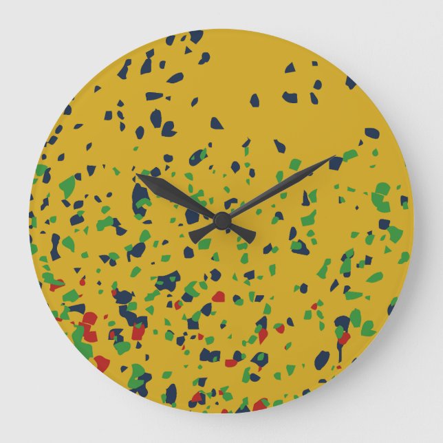 PINTS MOLD COLORS BY MASANSER PIXELAT LARGE CLOCK (Front)