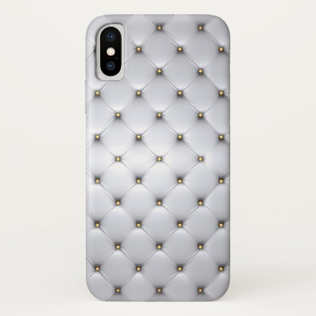 Pintuck look whitecand gold elegant  Case-Mate iPhone case (Back)