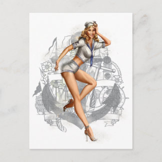 pinup 2 postcard