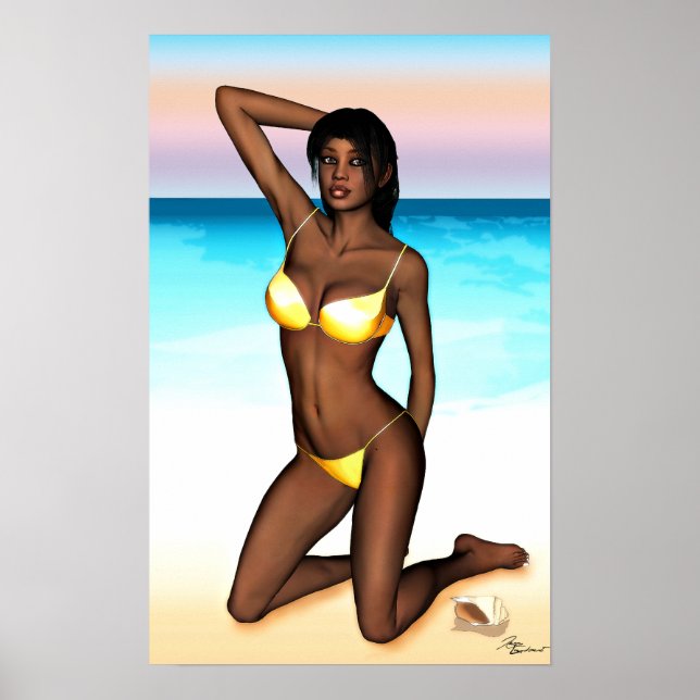 PinUp Girl Denise Poster (Front)
