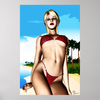 PinUp Girl Trudy Poster