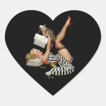 Pinup girl with puppy Alberto vargas vintage