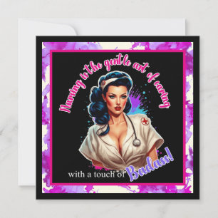 Pinup_ Nurse Badass Holiday Card