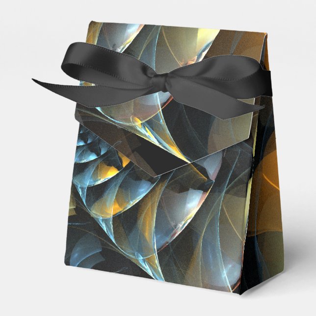 Pinwheel Abstract Art Favor Box (Front Side)