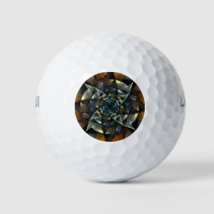 Pinwheel Abstract Art Golf Balls