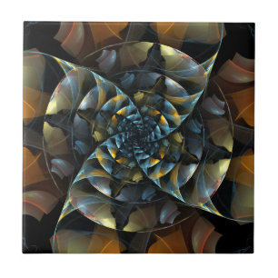 Pinwheel Abstract Art Tile