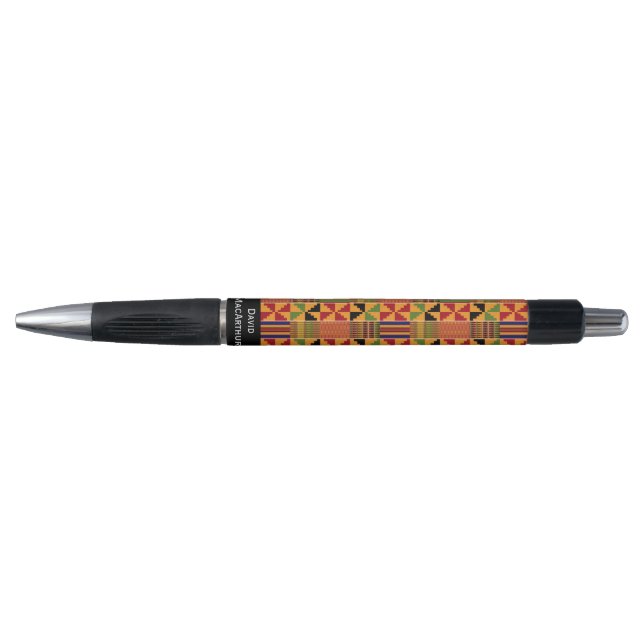 Pinwheel Afrocentrique Kente K70 Stylo Personnalis (Devant)