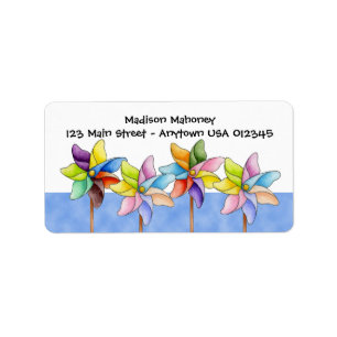 Pinwheel Avery Label