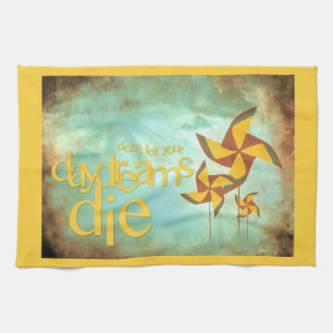 pinwheel daydreams kitchen towel