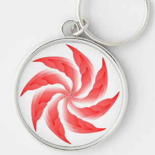 PINWHEEL FLOWER KEYCHAIN