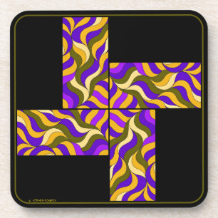 PINWHEEL MOD COASTER SET.  
