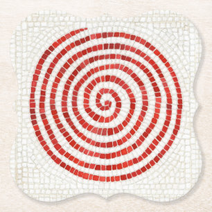 PINWHEEL MOSAIC Bracket Paper Coasters