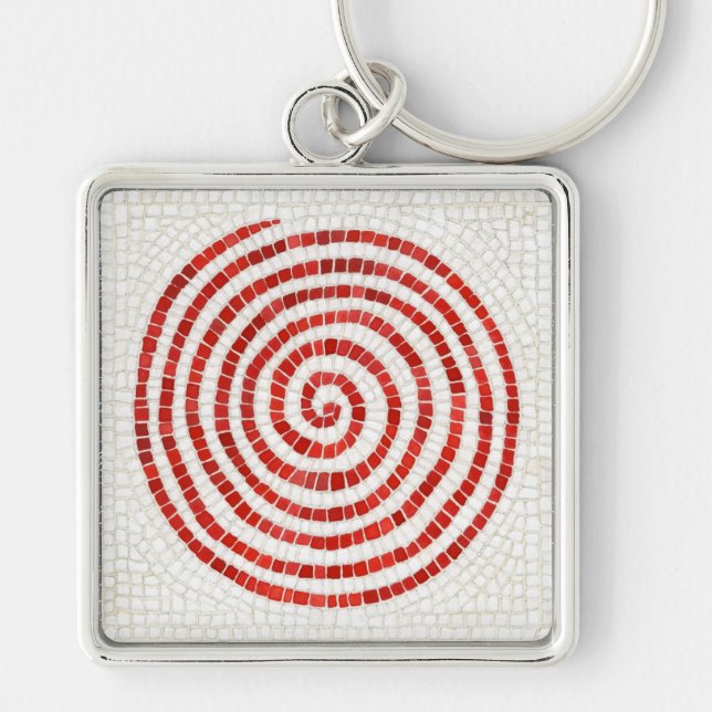 PINWHEEL MOSAIC Premium Square Keychain (Front)