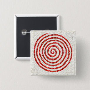 PINWHEEL MOSAIC Square Button