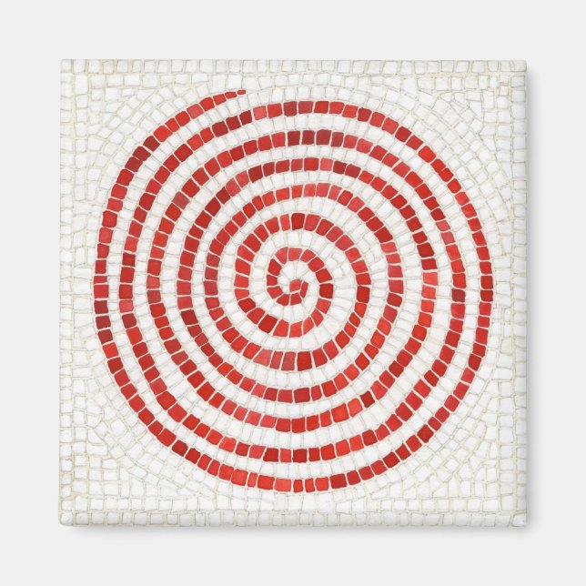 Pinwheel Mosaic Square Magnet (Front)