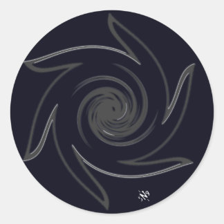 Pinwheel of life classic round sticker