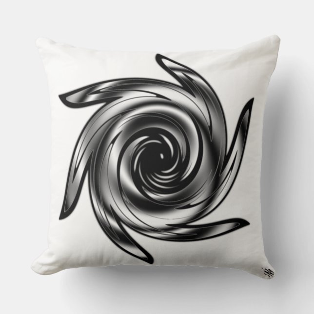 Pinwheel of life throw pillow (Front)