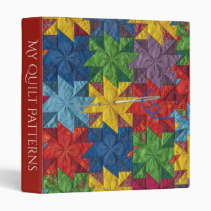 Pinwheel Patchwork Quilt and Needle Binder