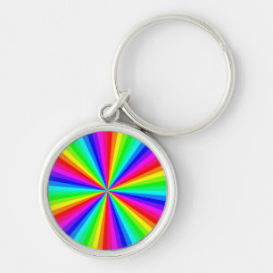PINWHEEL RAINBOW KEYCHAIN