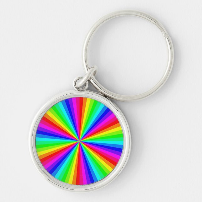 PINWHEEL RAINBOW KEYCHAIN (Front)