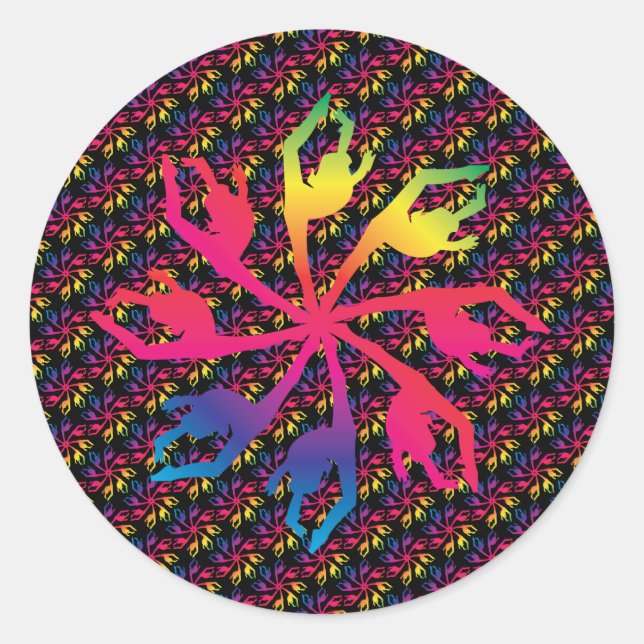 Pinwheel Sticker Dancer (Front)
