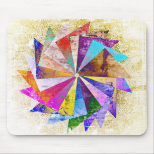 Pinwheel Vintage Look Mouse Pad