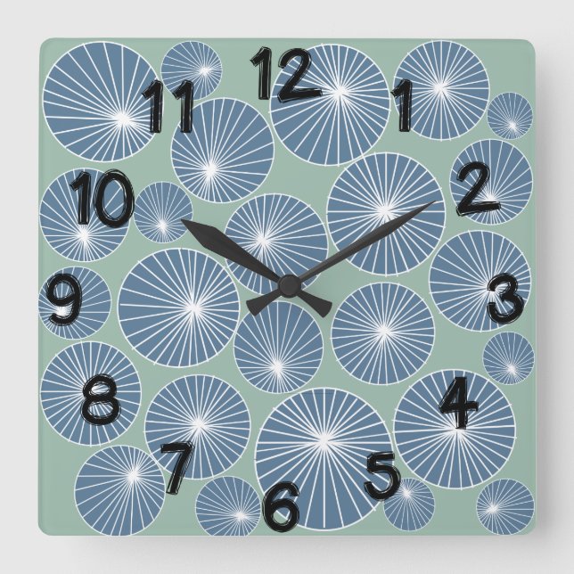 Pinwheels Acrylic Wall Clock (Front)