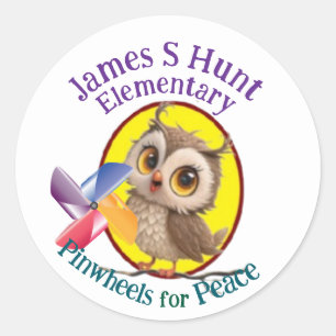 Pinwheels for Peace,  Classic Round Sticker