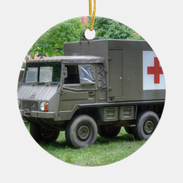 Pinzgauer 712 SAN Ceramic Ornament (Front)