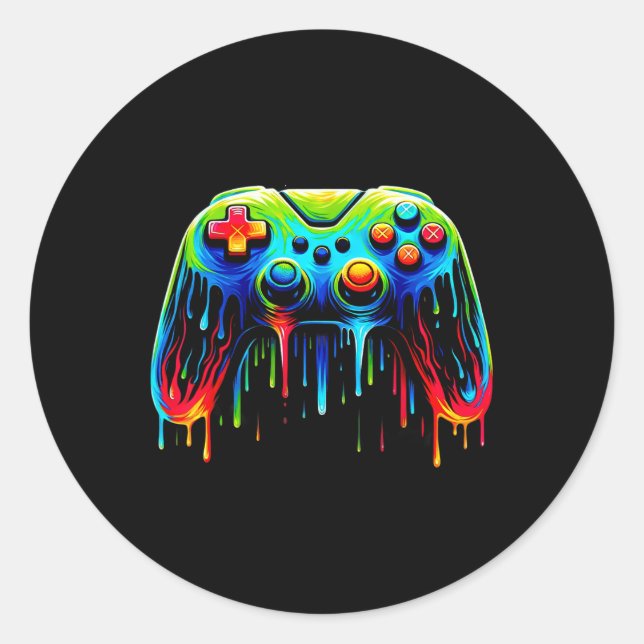 Pion For Gaming Gamer Graphic Design 3  Classic Round Sticker (Front)